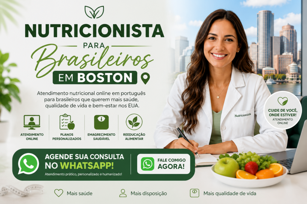 Nutricionista para Brasileiros em Boston