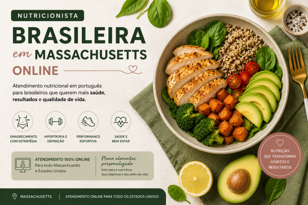 nutricionista brasileira em Massachusetts online